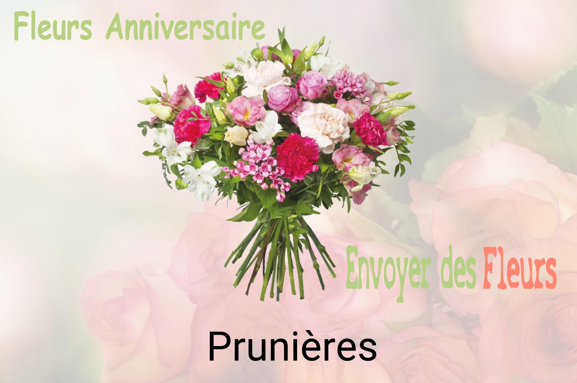 Bouquet de fleurs d’anniversaire livré à Prunières